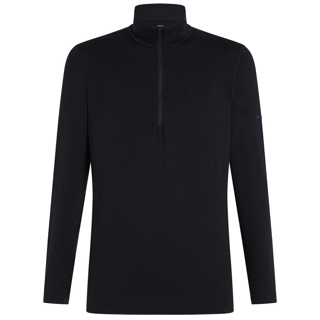 Pánské funkční triko Icebreaker M Mer Core Heavyweight LS Half Z Velikost: L / Barva: černá