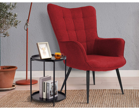 Křeslo Victoria, červená látka