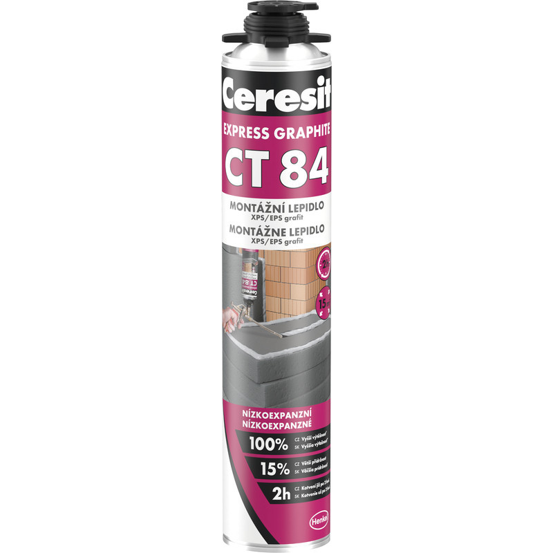 Lepidlo polyuretanové Ceresit CT 84 EXPRESS GRAPHITE 850 ml