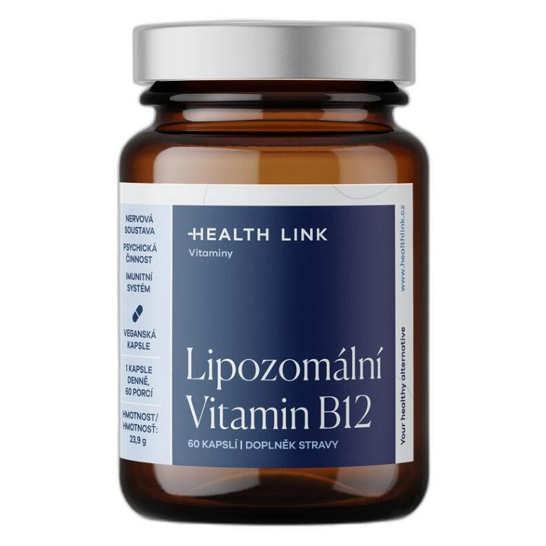 HEALTH LINK Lipozomální vitamin B12  60 kapslí