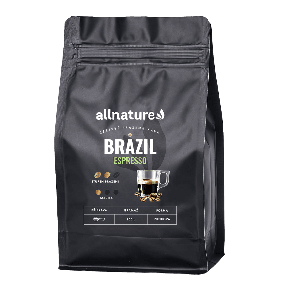 ALLNATURE Káva brazil espresso 250 g