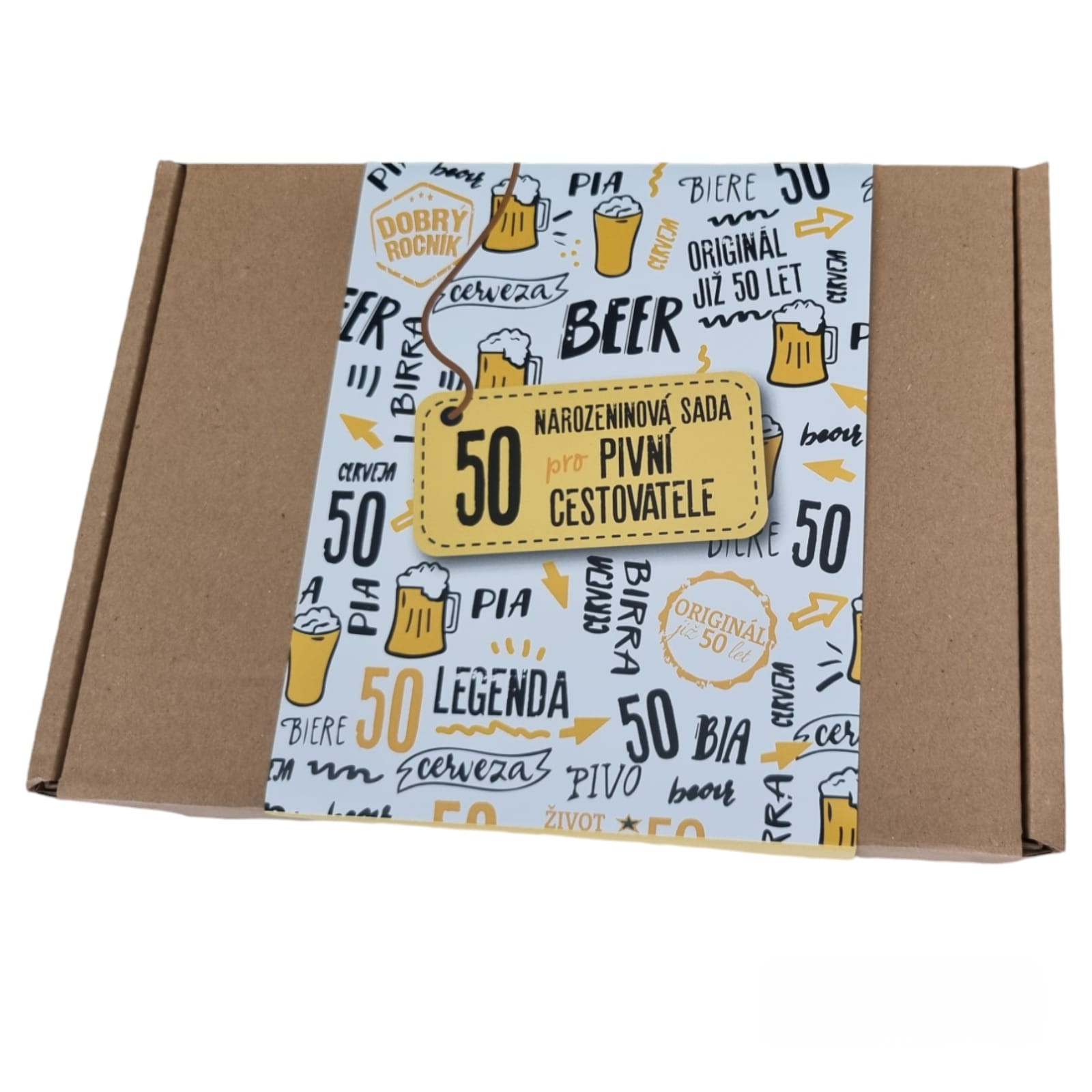 Dárková sada k 50. narozeninám pro pivní cestovatele, XXL