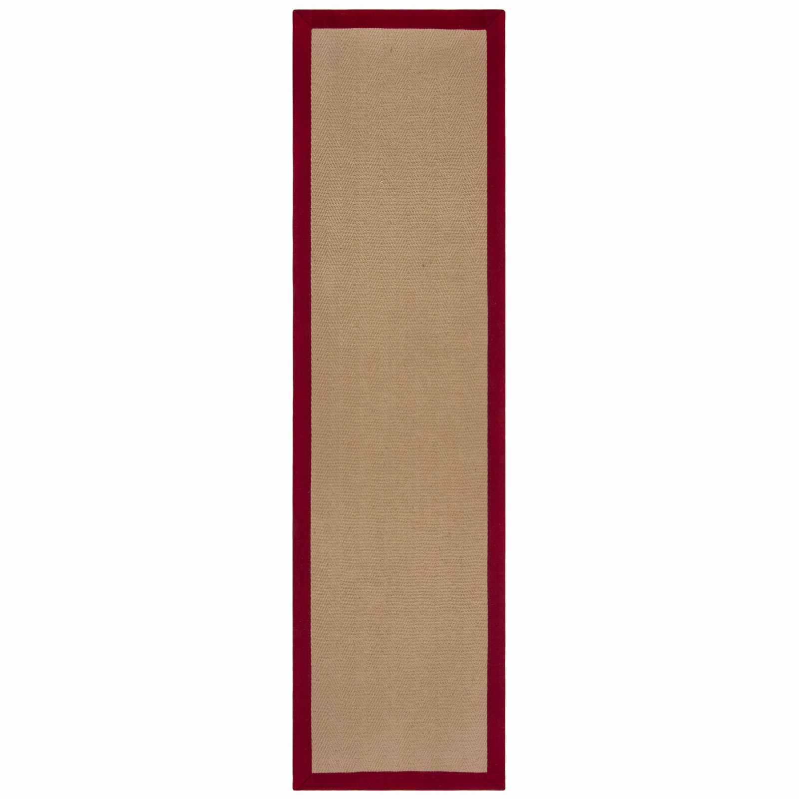 Běhoun Herringbone Border Kira Red - 60x230 cm Flair Rugs koberce