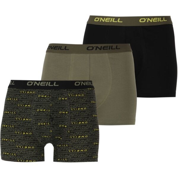 O'Neill BOXER 3-PACK Pánské boxerky, khaki, velikost