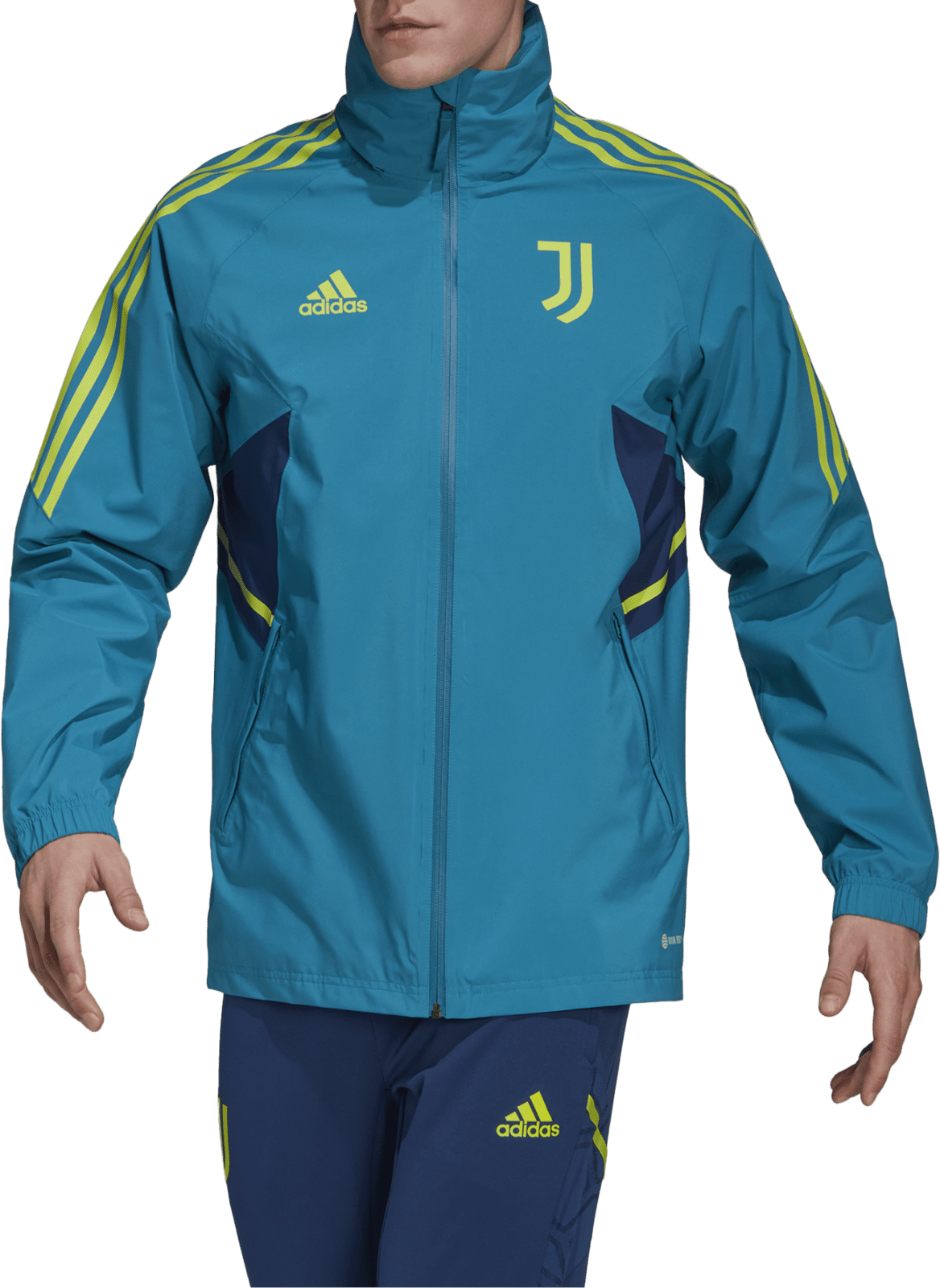 Bunda s kapucí adidas JUVE RAIN JKT