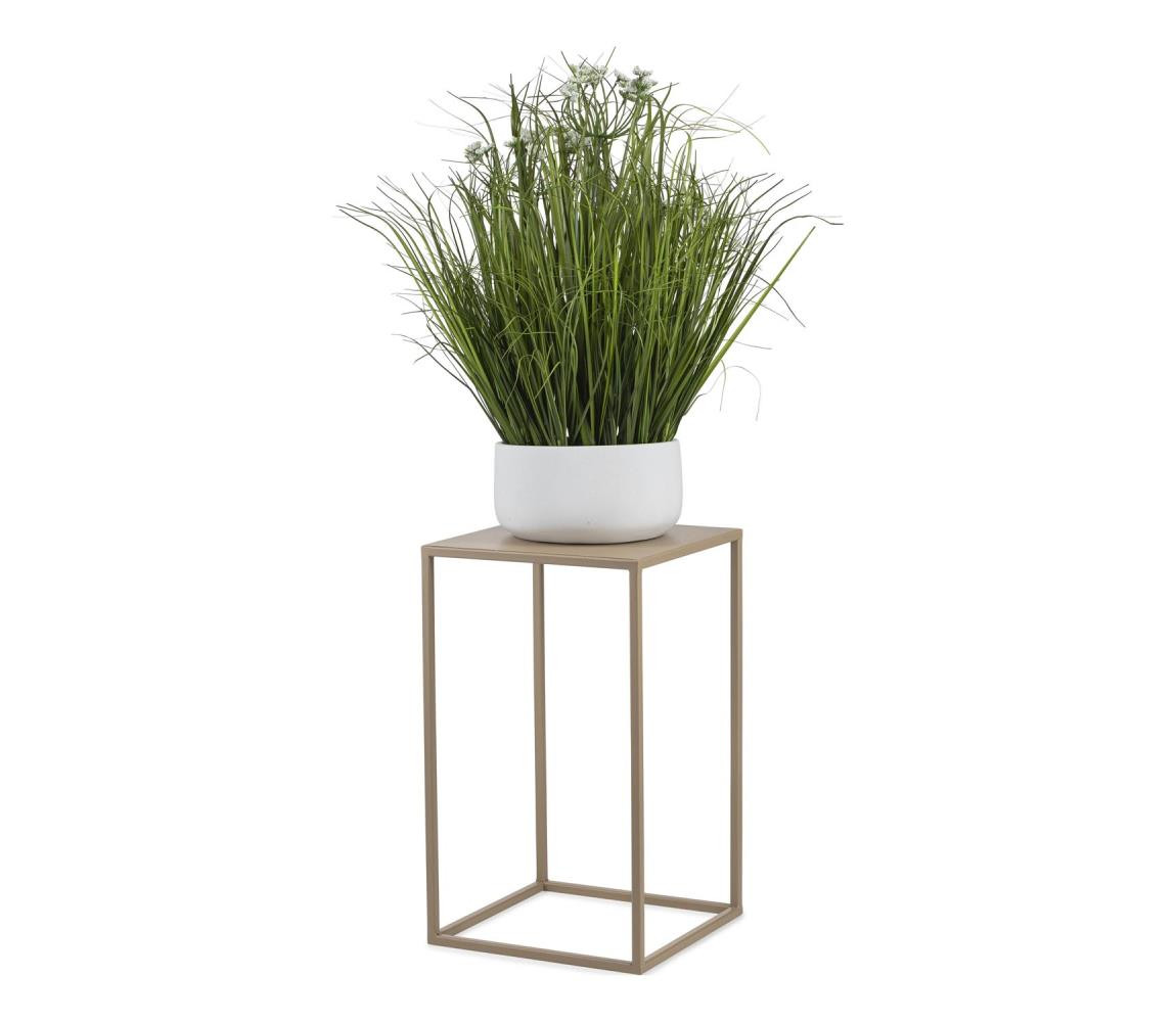 HowHomely Stojan na květiny 40x24 cm béžová