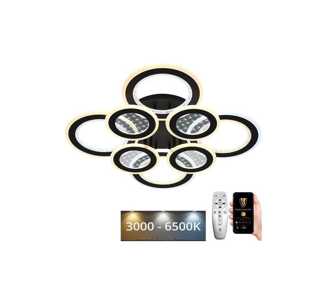LED Stmívatelný přisazený lustr LED/200W/230V 3000-6500K + dálkové ovládání