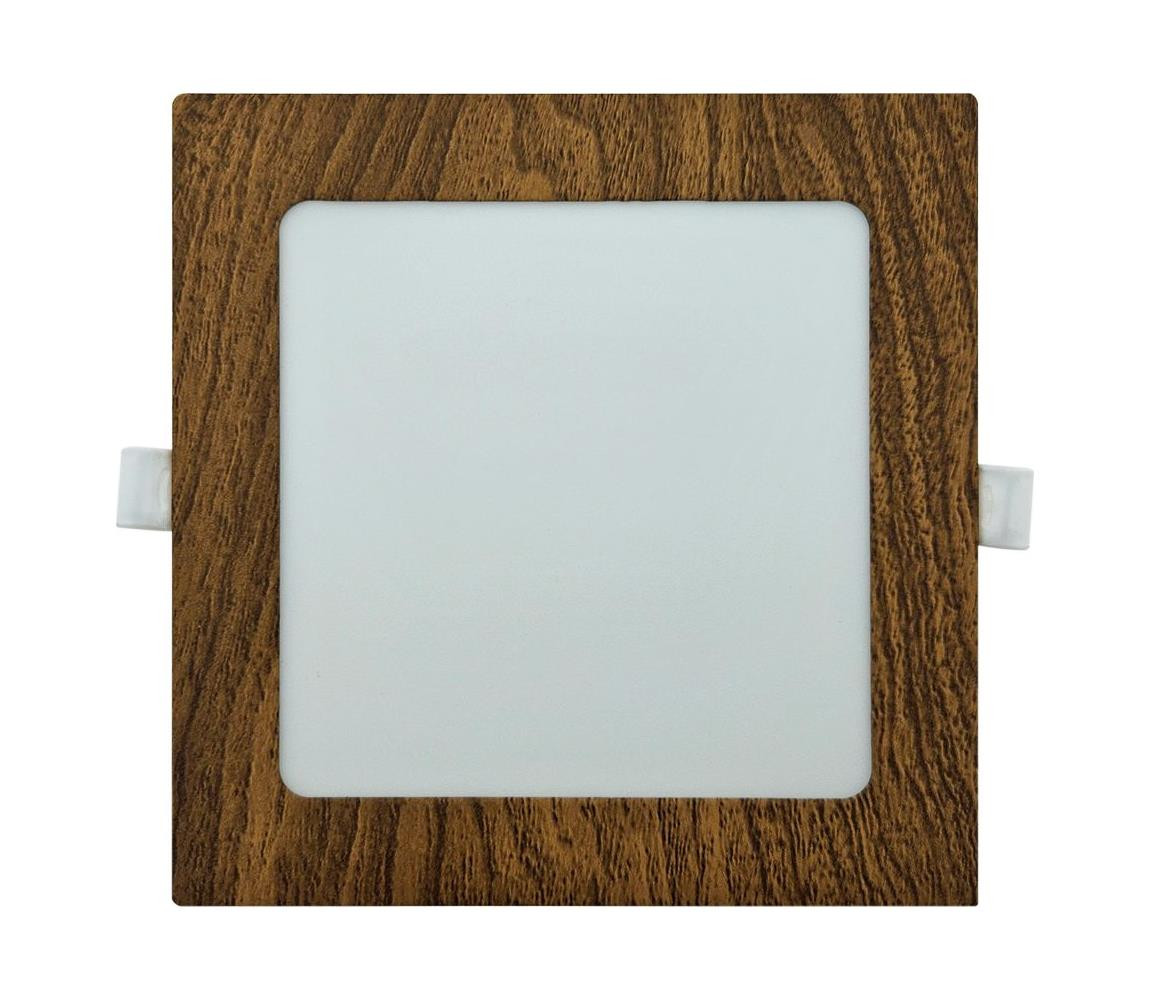 LED Podhledové svítidlo SQUARE LED/12W/230V 4200K 16,8x16,8 cm hnědá