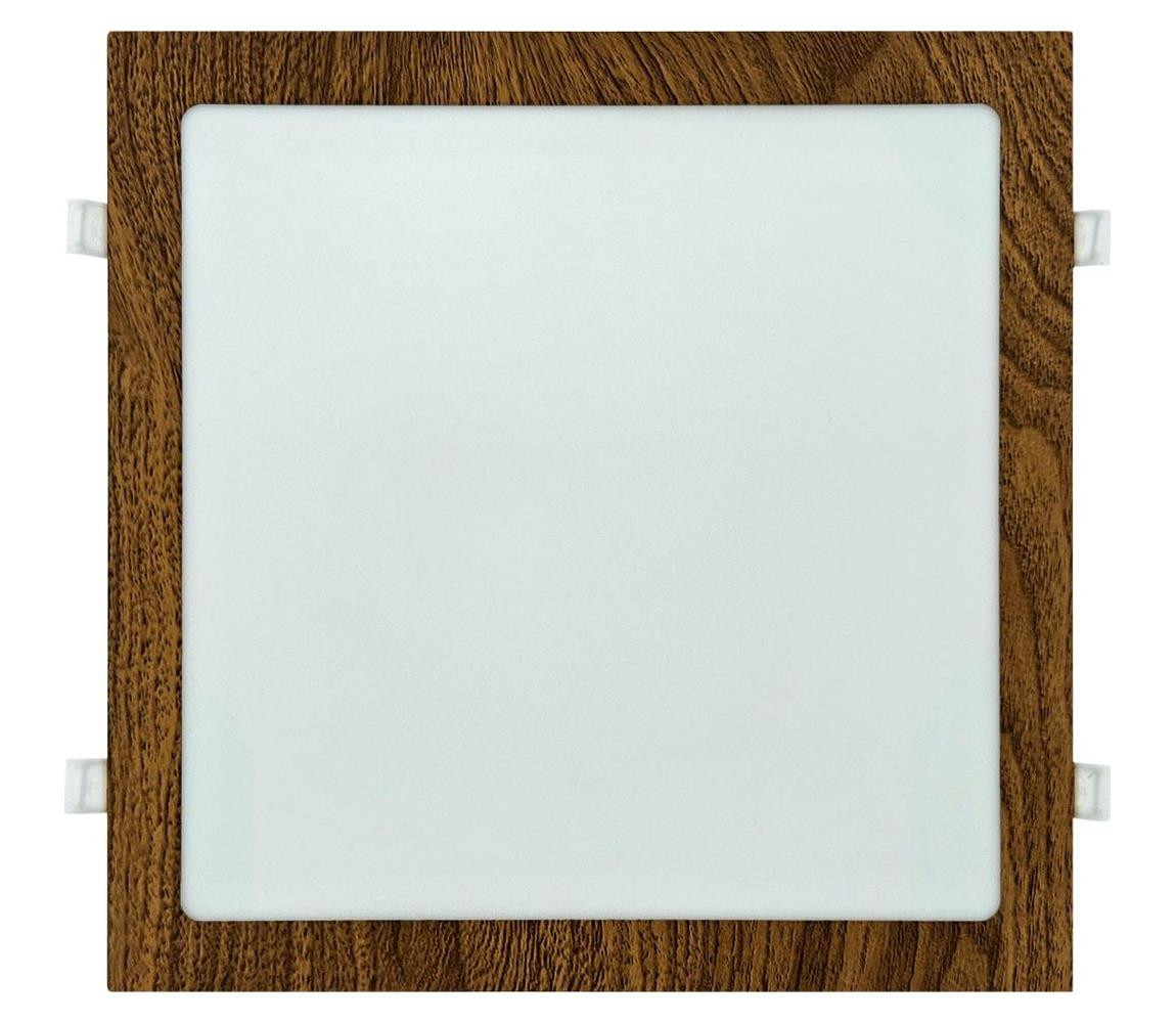 LED Podhledové svítidlo SQUARE LED/24W/230V 4200K 29,2x29,2 cm hnědá