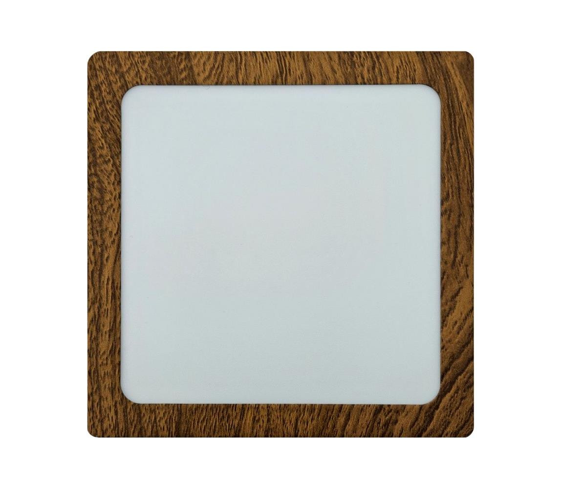 LED Stropní svítidlo BLOCK LED/12W/230V 4200K 16,3x16,3 cm hnědá