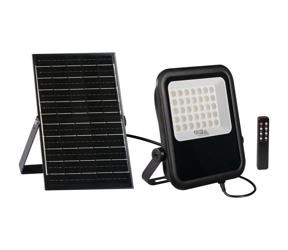 36607 - LED Reflektor se sol. panelem a senz. 15W/15000 mAh 3,2V IP65 +DO