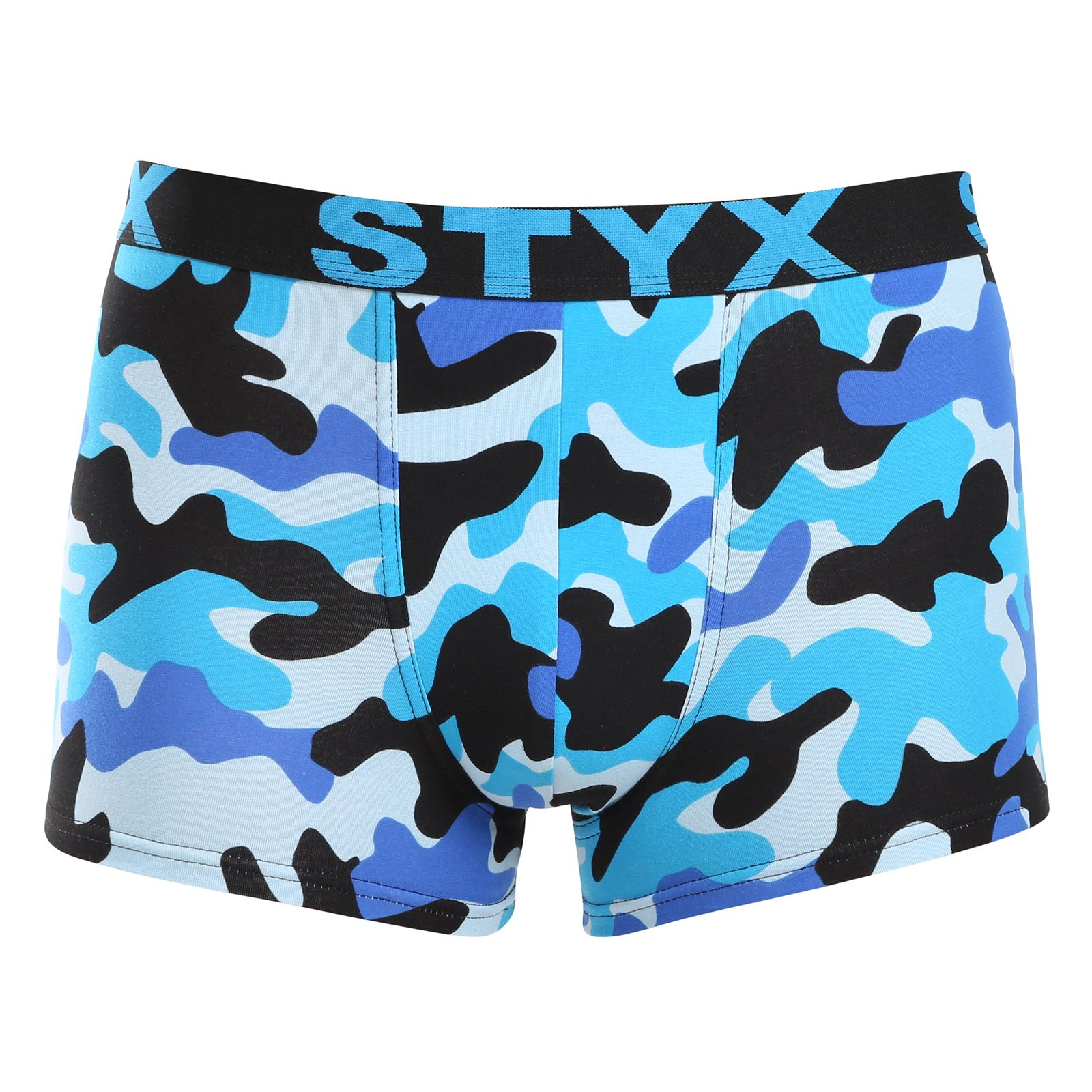 Pánské boxerky Styx art sportovní guma maskáč modrý (G1850) XL, trenky / trenýrky