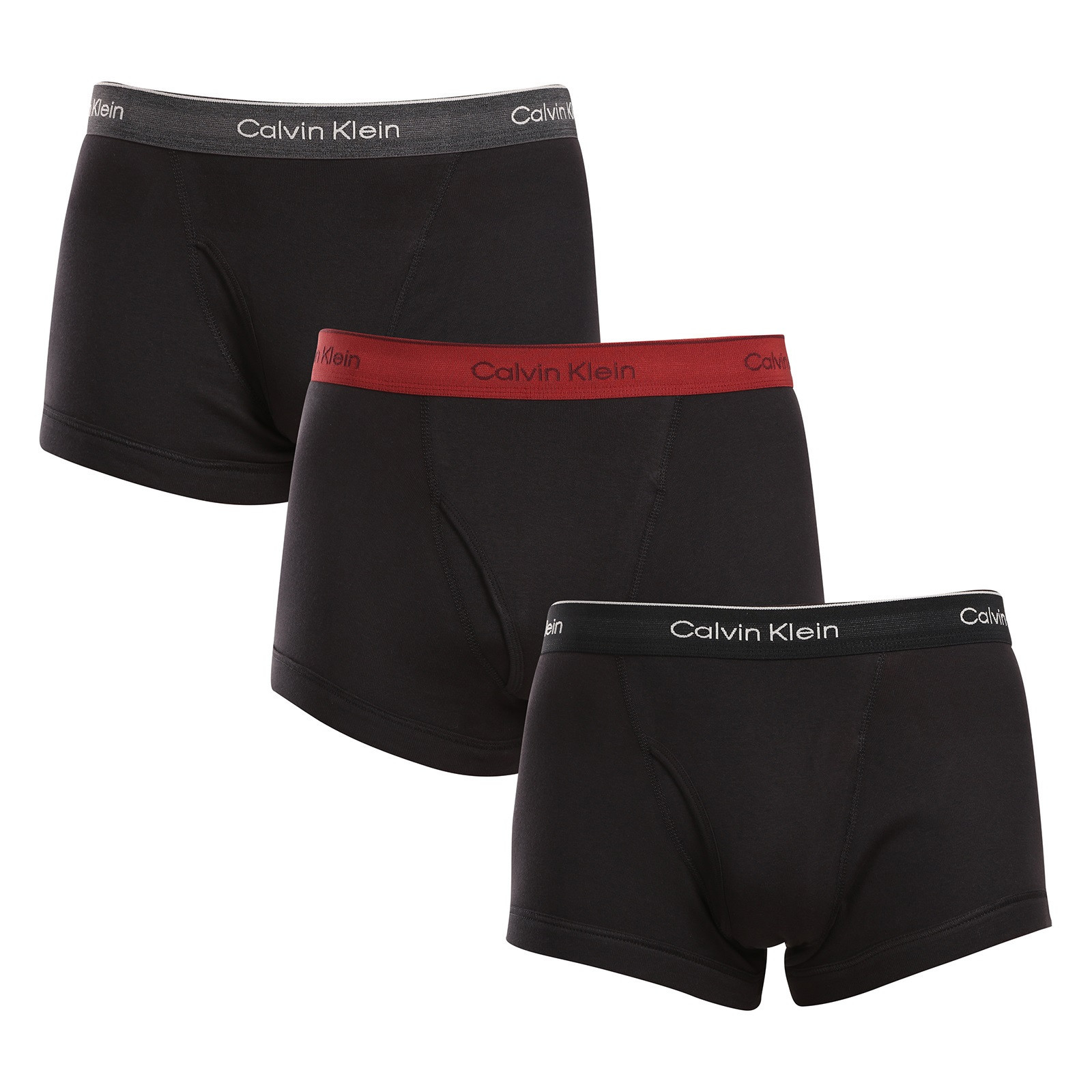 3PACK pánské boxerky Calvin Klein černé (NB4002A-PRU) M, trenky / trenýrky