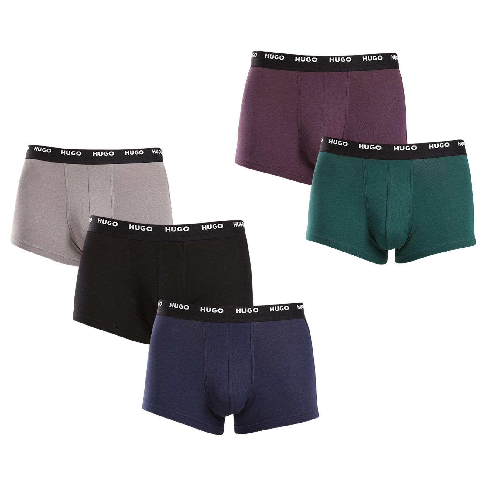 5PACK pánské boxerky HUGO vícebarevné (50479944 973) M, trenky / trenýrky