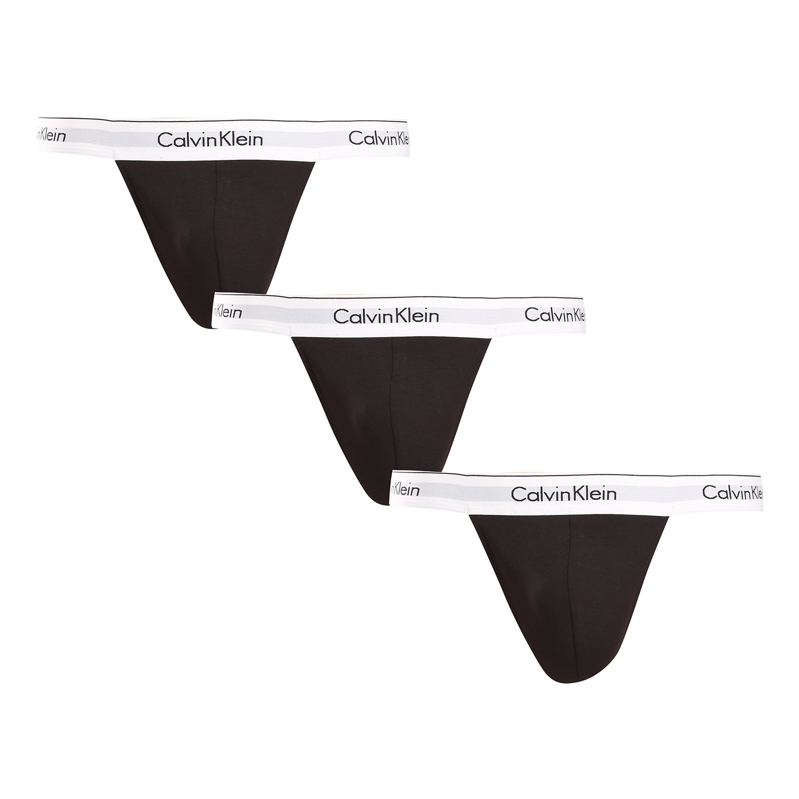 3PACK pánská tanga Calvin Klein černá (NB3226A-001) XL