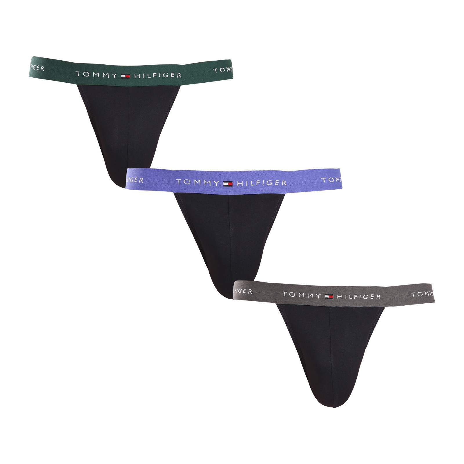 3PACK pánské jocksy Tommy Hilfiger černé (UM0UM03384 0UI) M