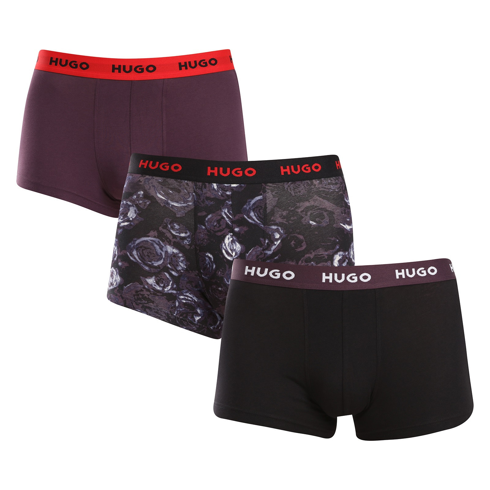 3PACK pánské boxerky HUGO vícebarevné (50517894 982) XXL, trenky / trenýrky