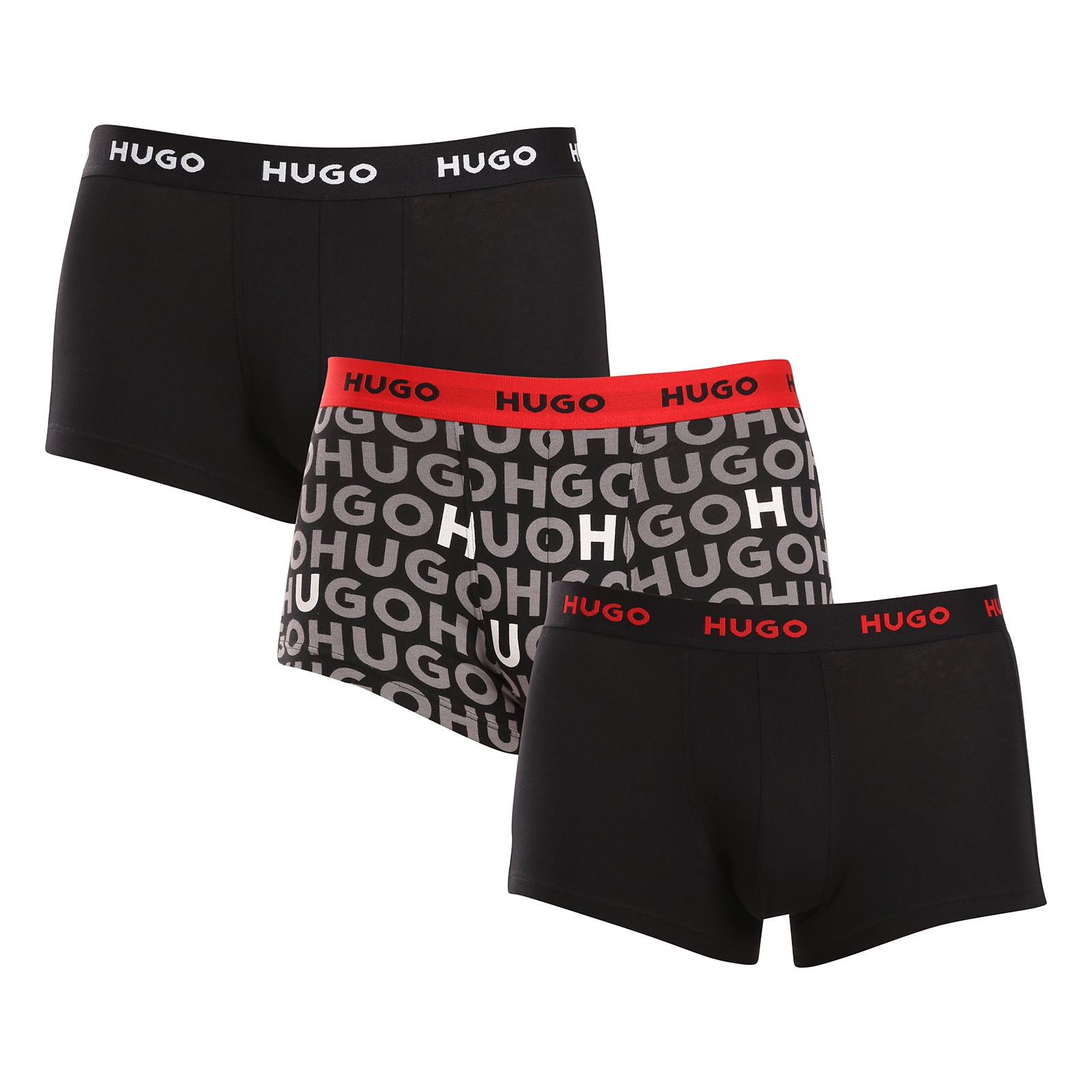 3PACK pánské boxerky HUGO vícebarevné (50517894 980) XXL, trenky / trenýrky