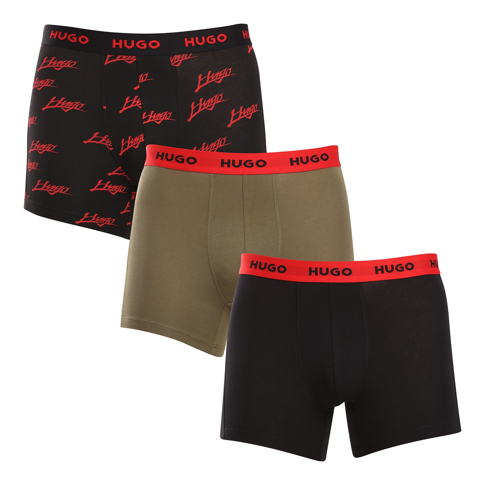 3PACK pánské boxerky HUGO vícebarevné (50517887 984) M, trenky / trenýrky