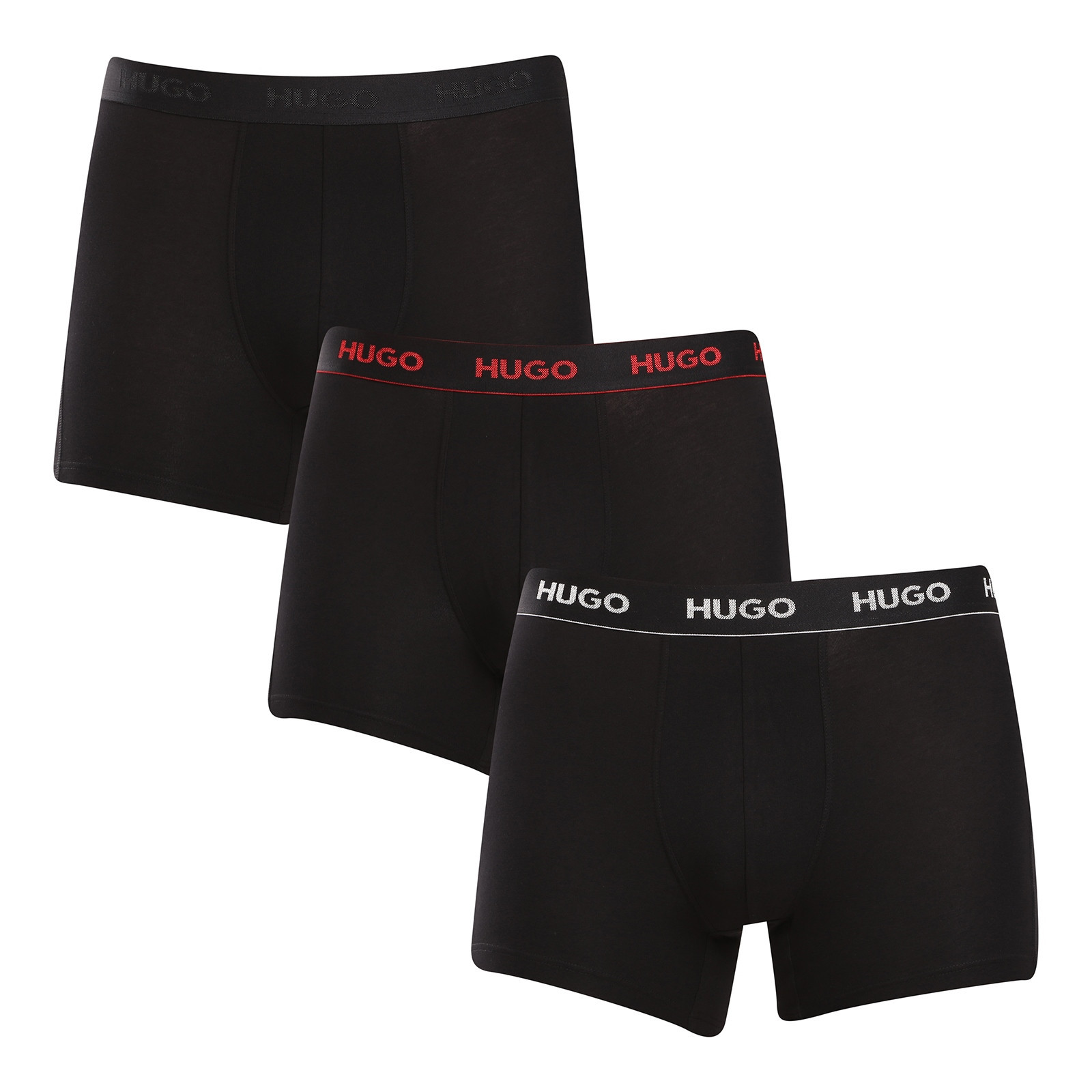 3PACK pánské boxerky HUGO černé (50517886 991) XXL, trenky / trenýrky