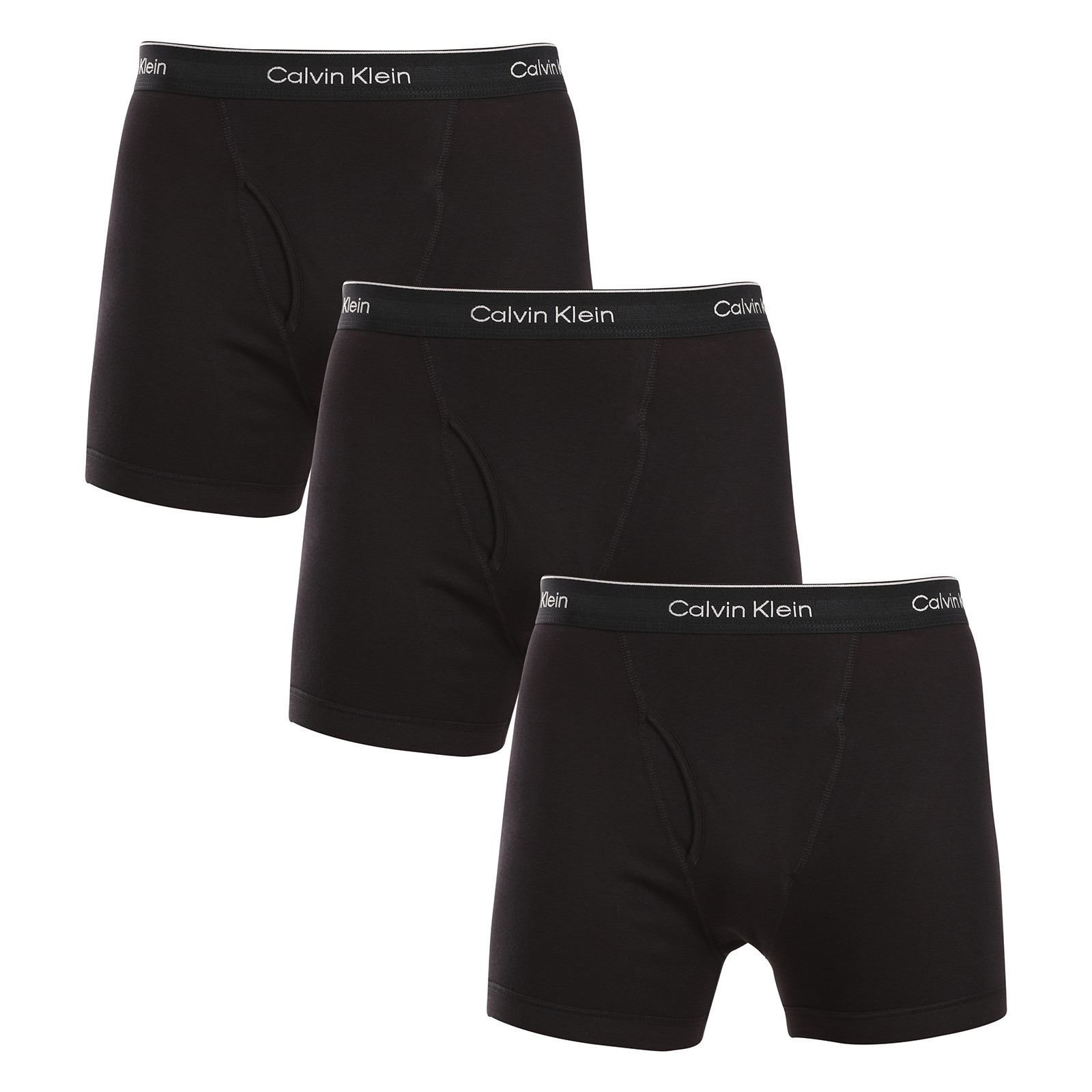 3PACK pánské boxerky Calvin Klein černé (NB4003A-001) M, trenky / trenýrky