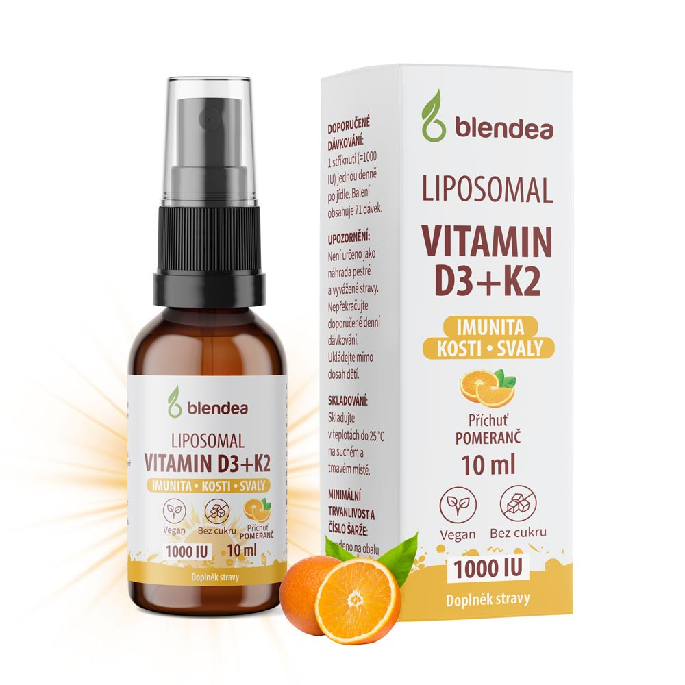 Lipozomální Vitamin D3+K2 sprej 10 ml 0684910247078