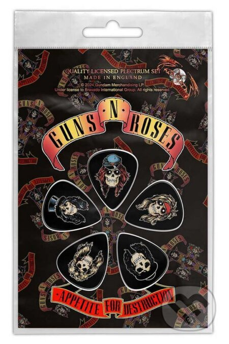 Gitarové trsátka Guns N' Roses: Appetite For Destruction set 5 ks