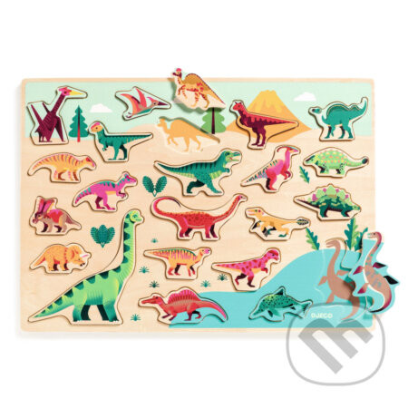 Dinosaury: puzzle drevené - Djeco
