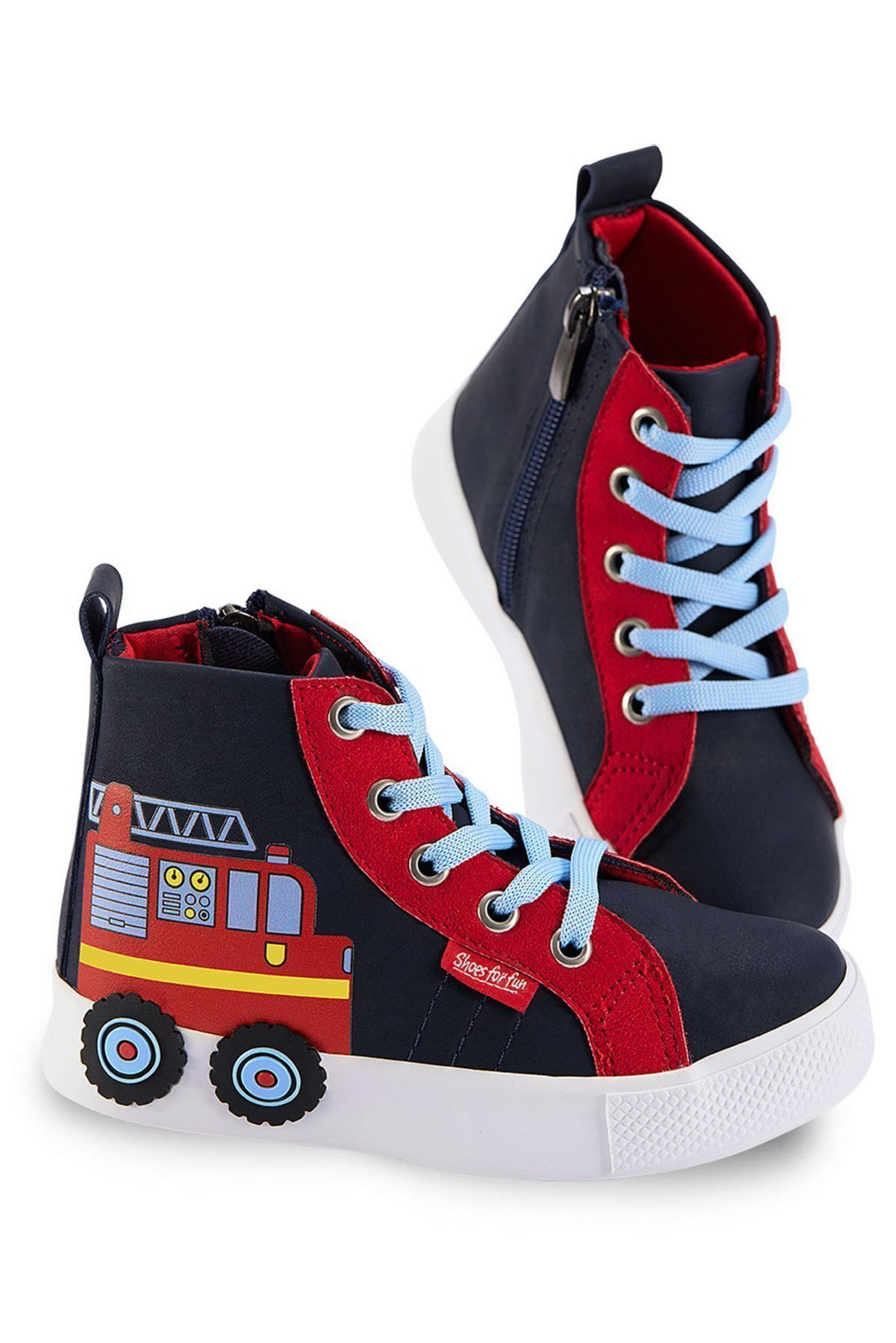 Denokids Fire Engine Boys Sneakers Sports Shoes