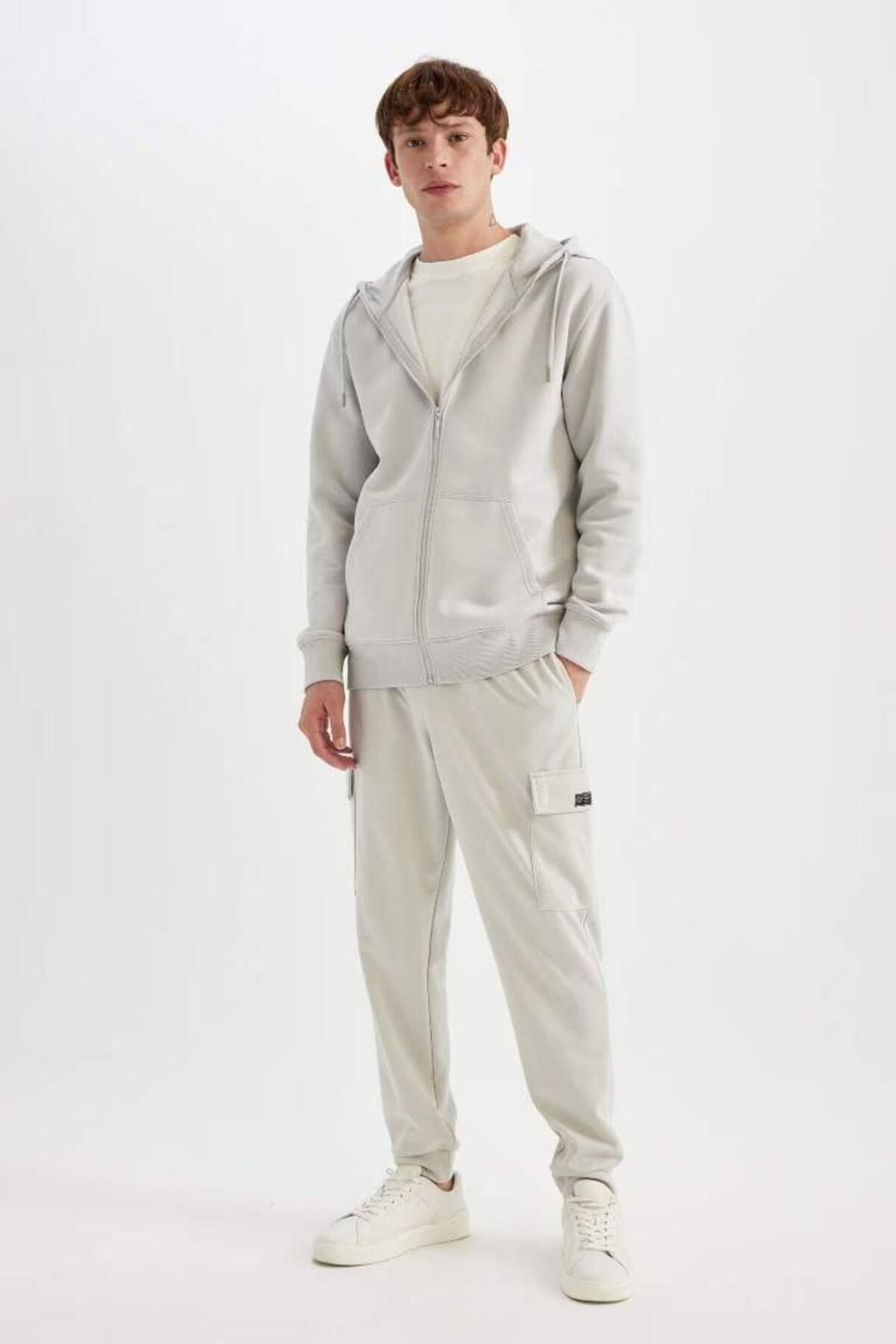 A6209AX/GR437 Defacto Men's Tracksuit Bottom STONE