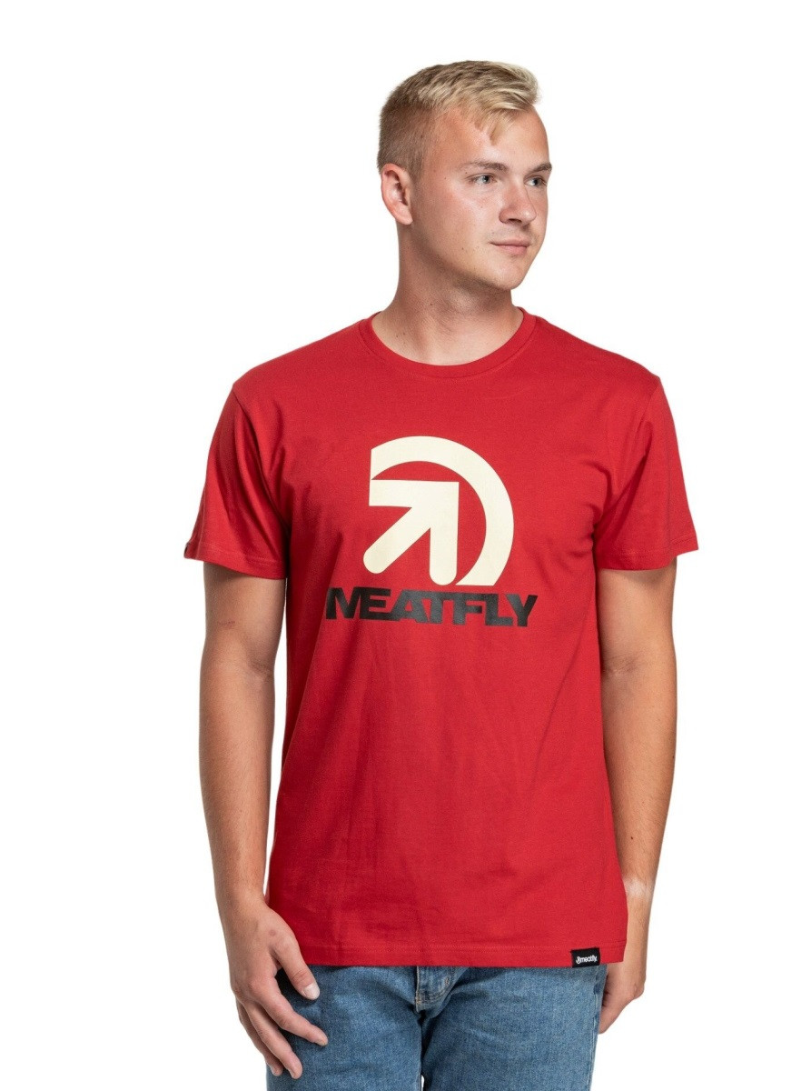 Pánské tričko meatfly dais červená m
