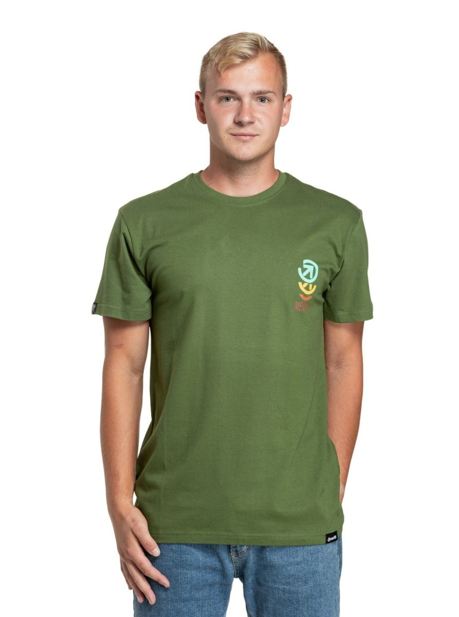 Pánské tričko meatfly phase zelená m