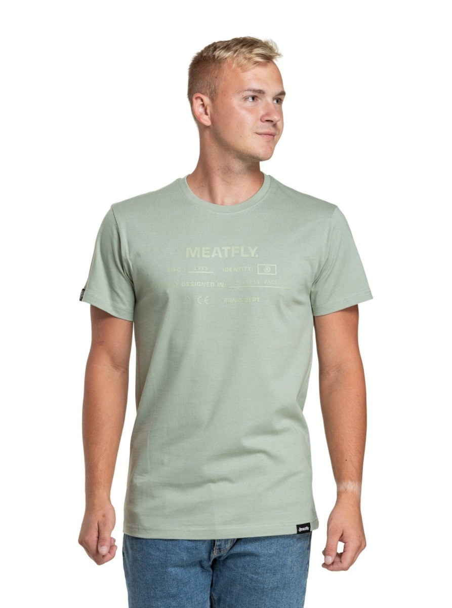 Pánské tričko meatfly sign světle zelená m