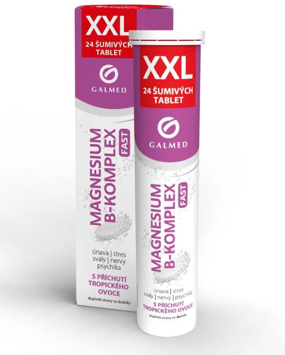 Magnesium B-komplex Fast Xxl Eff.tbl.24 Galmed