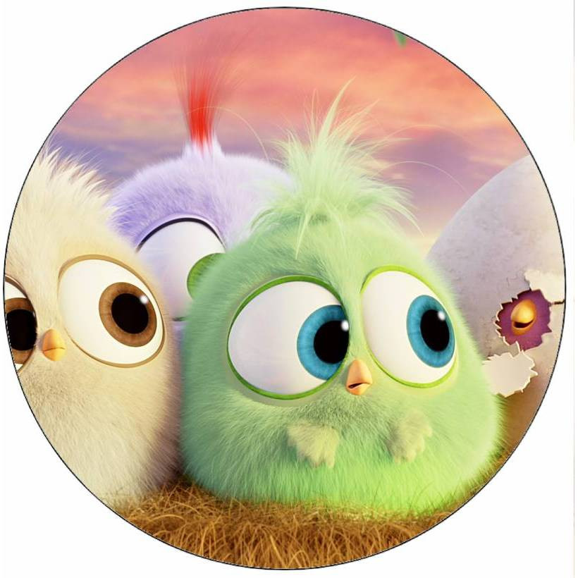 Jedlý papír Angry birds mláďata v hnízdě 19,5 cm - Pictu Hap