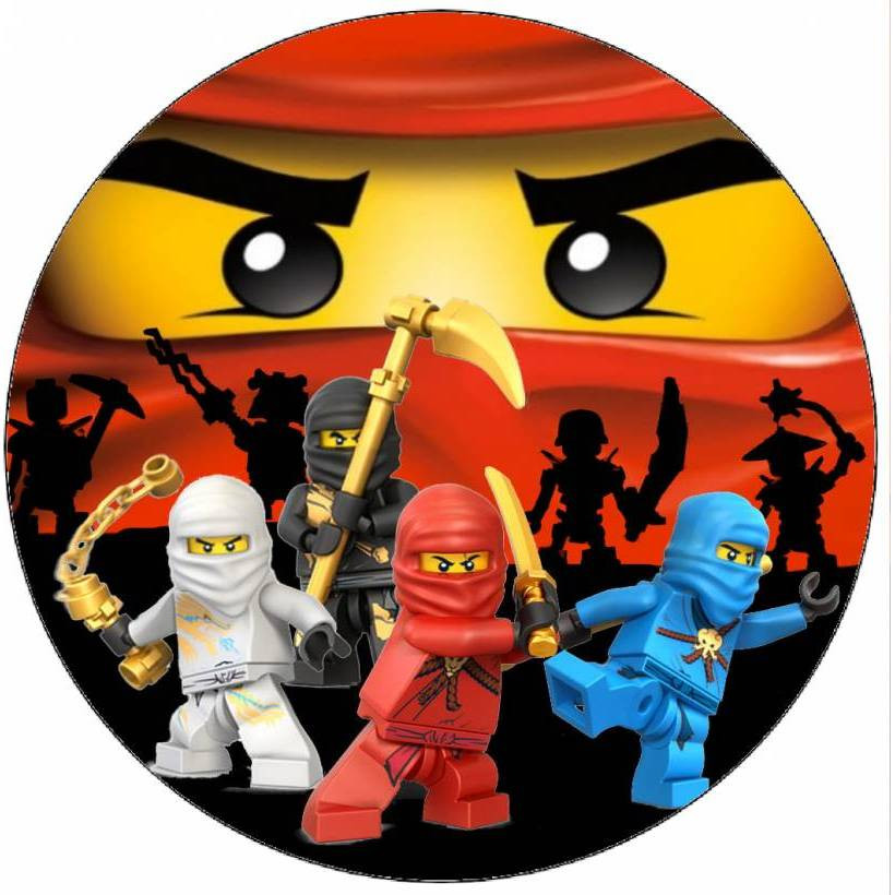 Jedlý papír Lego Ninjago bojovníci 19,5 cm - Pictu Hap