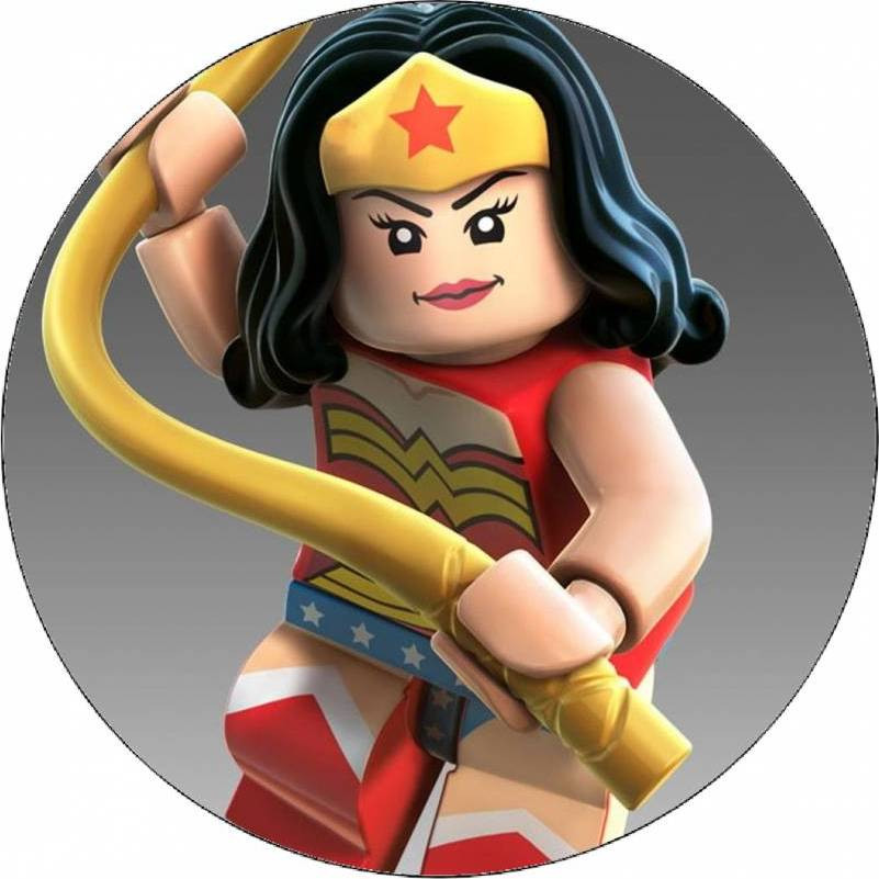 Jedlý papír Lego Wonder Woman 19,5 cm - Pictu Hap