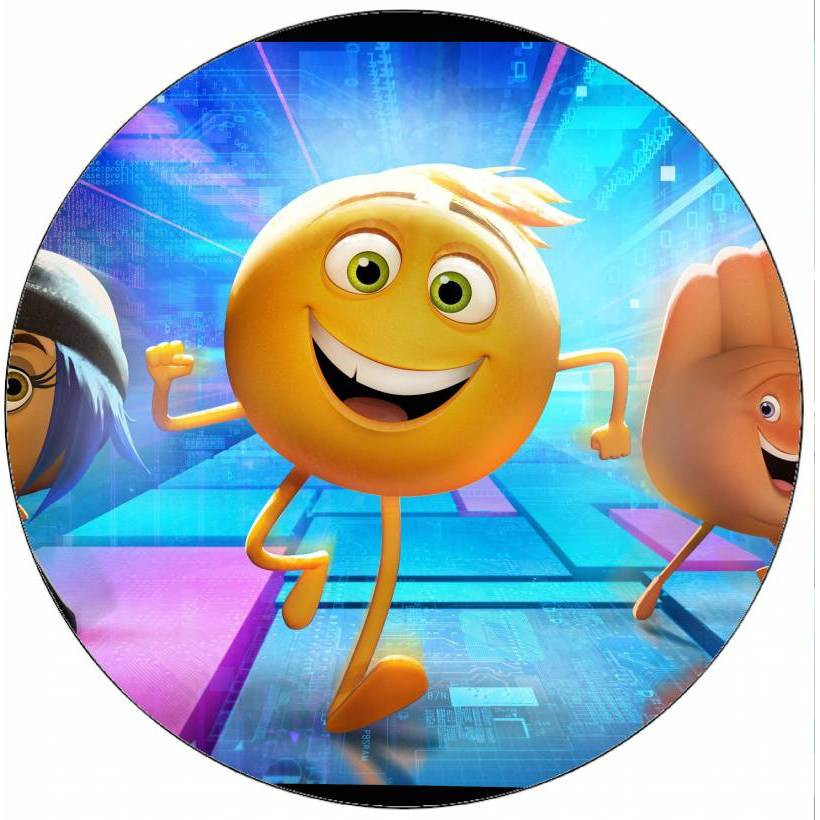 Jedlý papír Emoji ve filmu smajlíci 19,5 cm - Pictu Hap