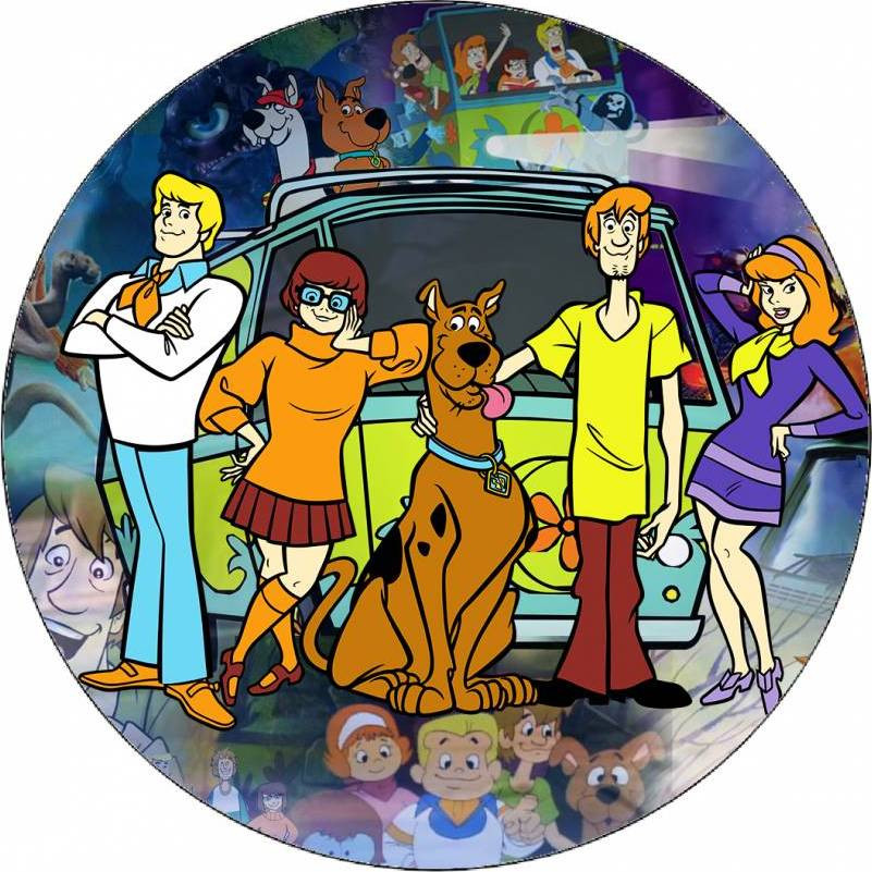 Jedlý papír Scooby doo a přátelé 19,5 cm - Pictu Hap