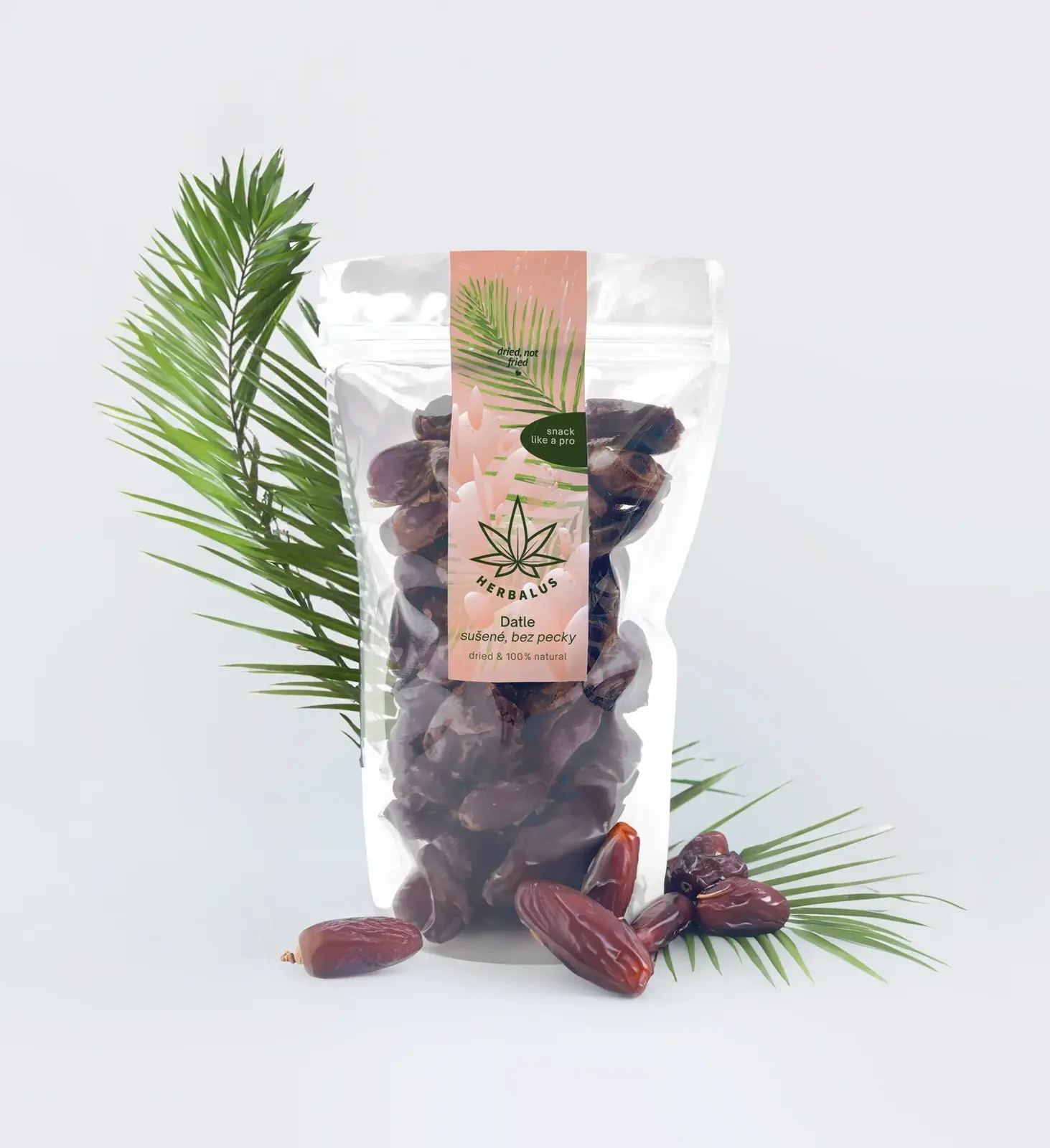 Herbalus Herbalus Organic - DATLE - sušené celé datle bez pecky a přidaného cukru [ 300 g ]