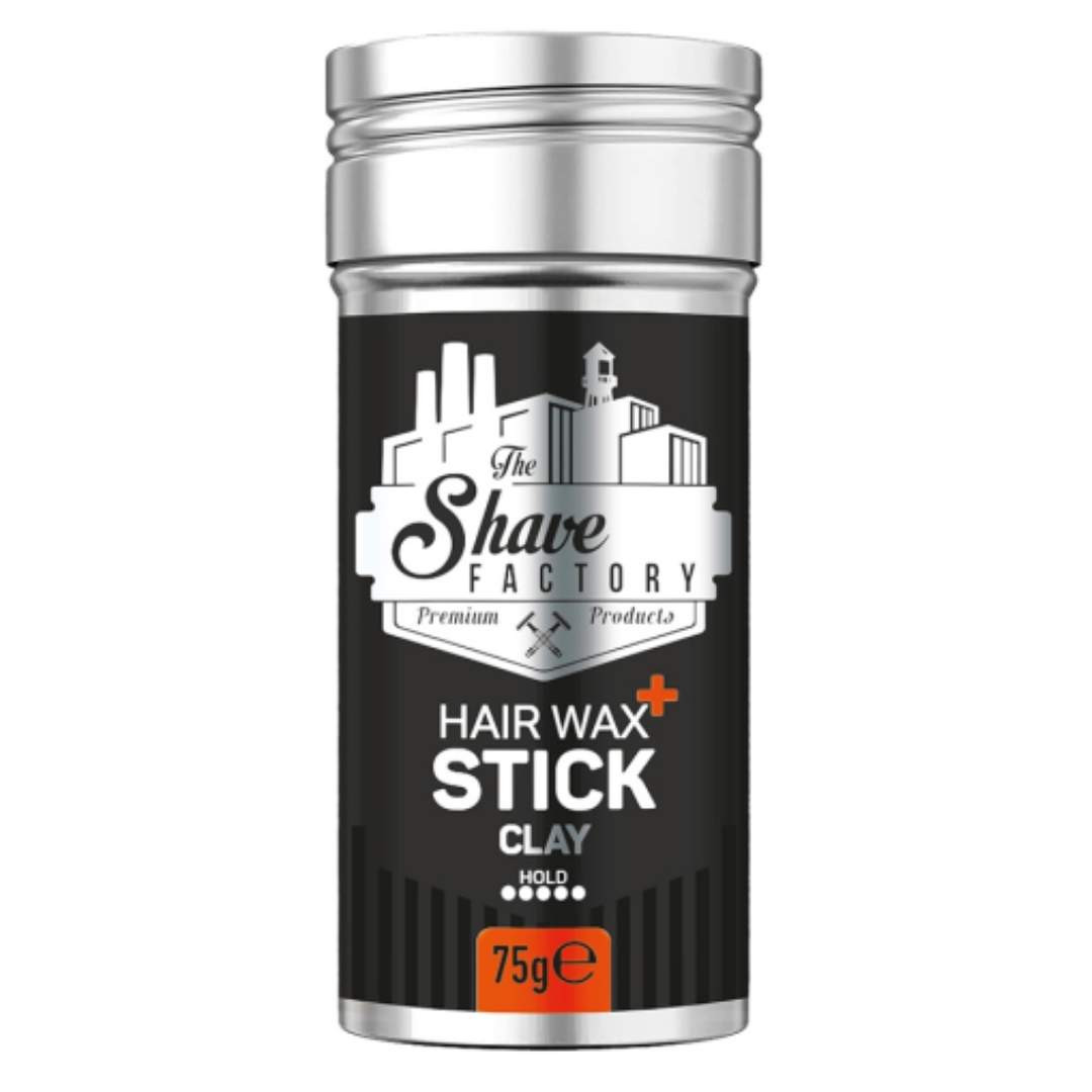 The Shave Factory Hair Wax Stick Clay ●●●●● - vosk/hlína v tyčince - silná fixace, 75 g