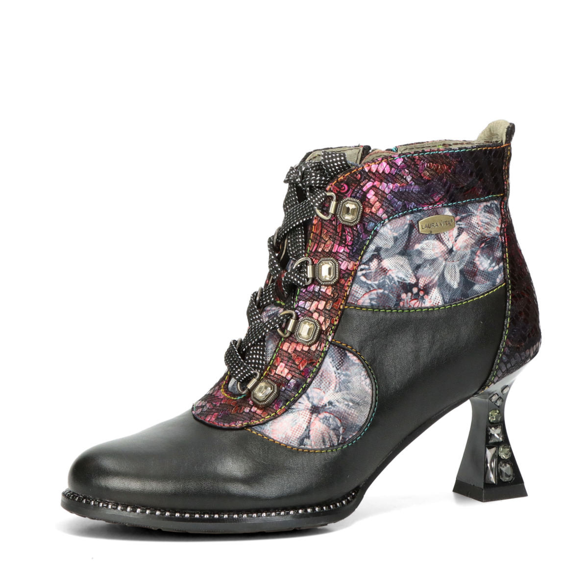 Laura Vita dámské stylové kotníkové kozačky - černé - 37