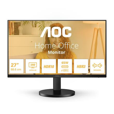 AOC/U27B3CF/27''/IPS/4K UHD/60Hz/4ms/Black/3R U27B3CF