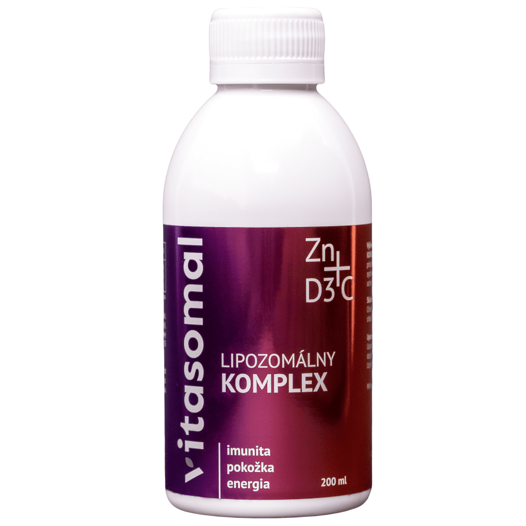 VITASOMAL Lipozomální komplex C+D3+Zn (bez konzervantů) 200 ml