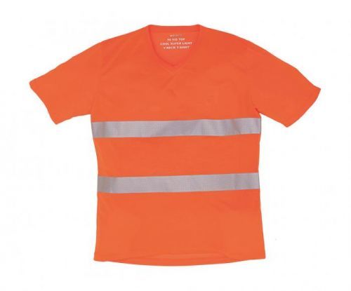 Tričko reflexní Yoko Fluo V - oranžové, 3XL