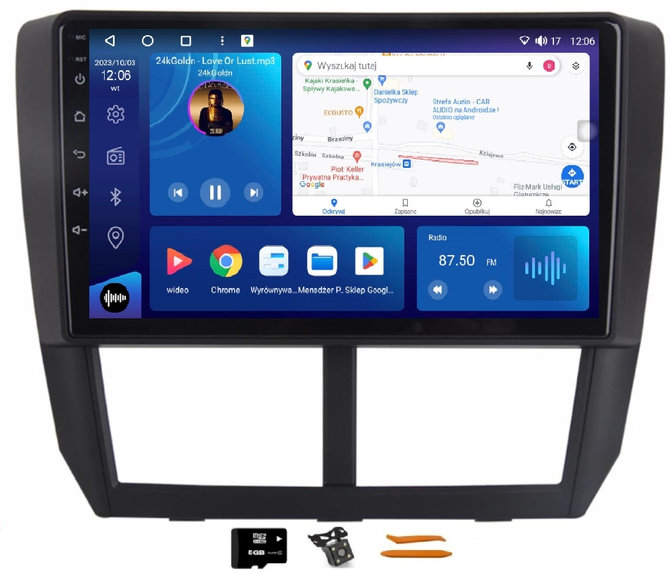 Radio Android Navigace Qled Carplay Lte Gps Dsp Subaru Párty 3 07-11