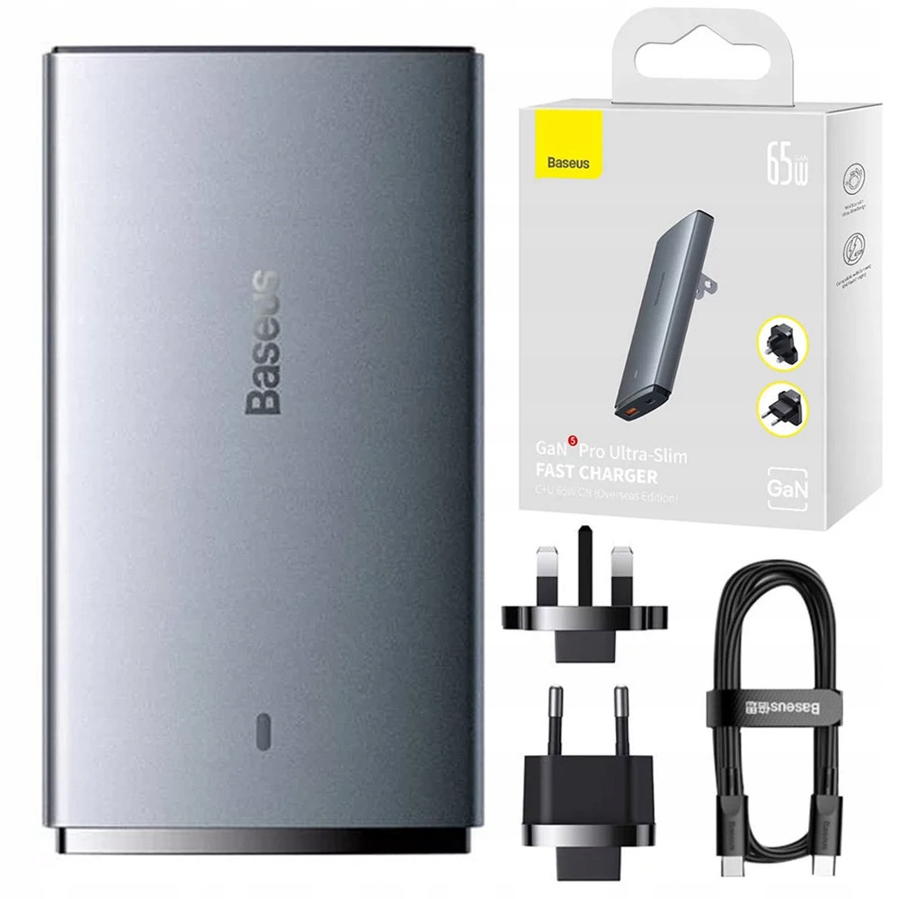 Nabíječka Do Sítě Baseus GaN5 Pro 65W Rychlá Ultra Usb C Usb A Qc Kabel