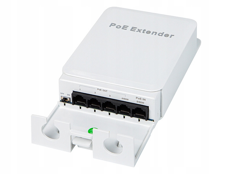 Poe extender 4-portový 100Mbs externí