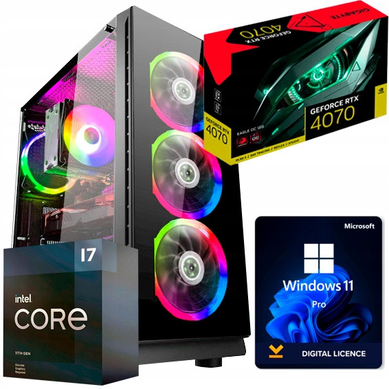 Počítač Gamer Evolution i7-11700KF 32GB/1TB Ssd Rtx 4070