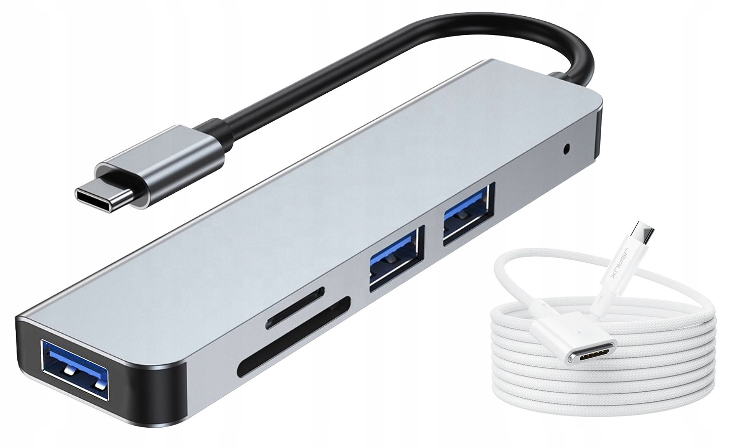 Adaptér Hub Usb-c Tf/sd Kabel Magsafe 3 pro Macbook Pro 3m Bílý Oplet